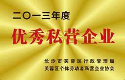 2013年度優(yōu)秀私營(yíng)企業(yè)